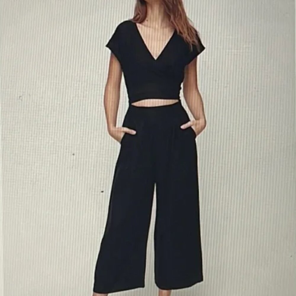 Wilfred Aritzia Brax Linen Jumpsuit